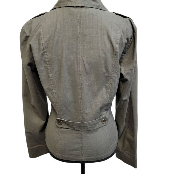 Charlotte Russe  Khaki 2-Button Long Sleeve Blazer Size M - Picture 5 of 6